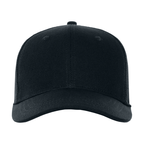 Бейсболка STAN 6 клиньев хлопок 330, 06, Чёрный