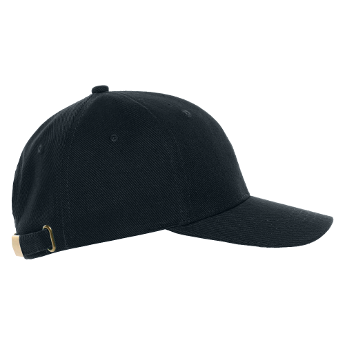 Бейсболка STAN 6 клиньев хлопок 330, 06, Чёрный