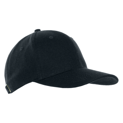 Бейсболка STAN 6 клиньев хлопок 330, 06, Чёрный