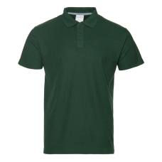 Рубашка поло мужская STAN хлопок/полиэстер 185, 04, Тёмно-зелёный